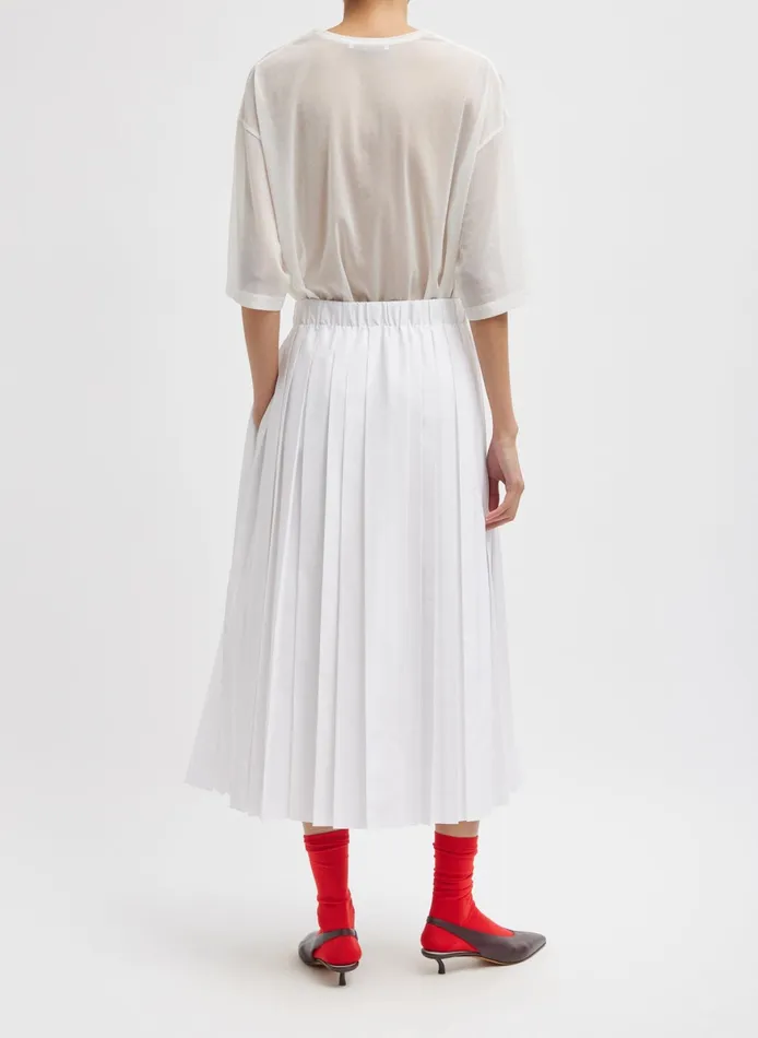 Skirts Women Tibi Nylon Pleated Pull On Skirt