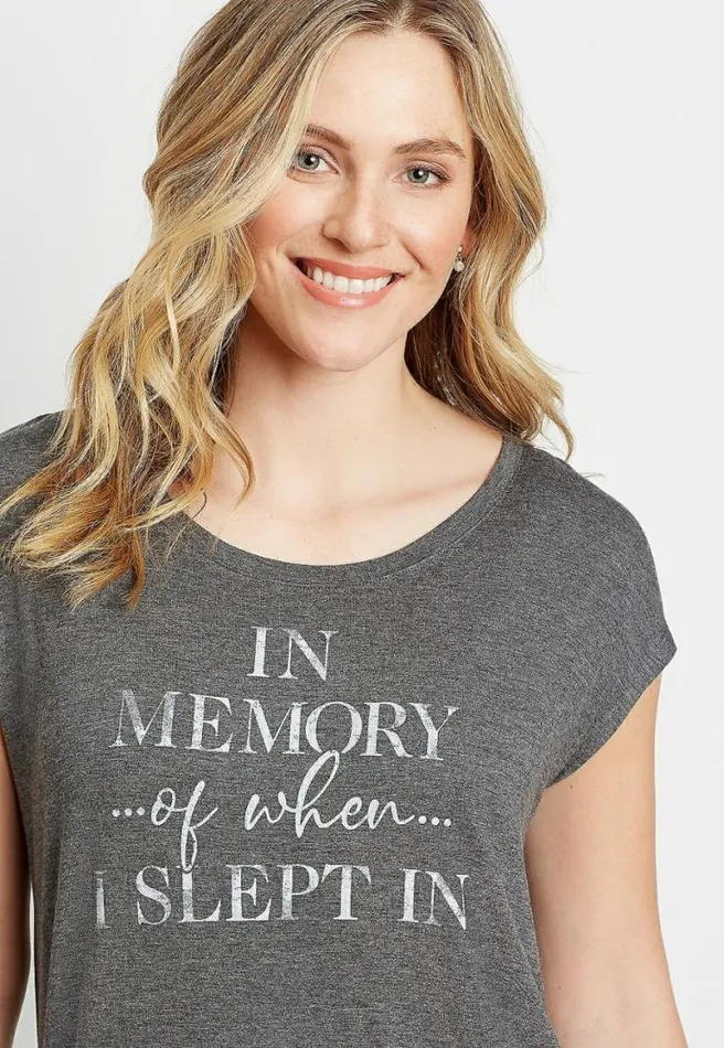 Sleeping In Graphic Tee Women Maurices Tops