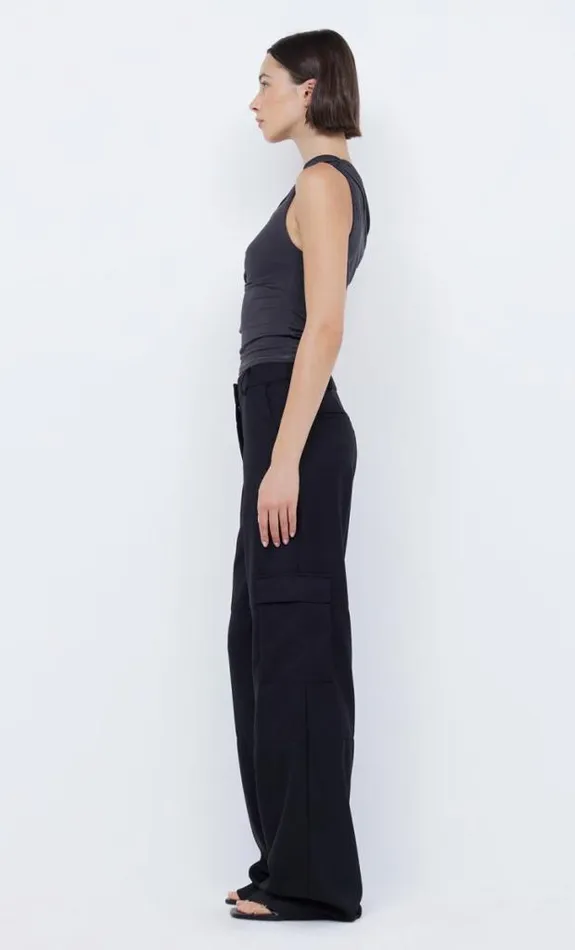 Sleeveless Shop Bec Bridge Serene Top Charcoal