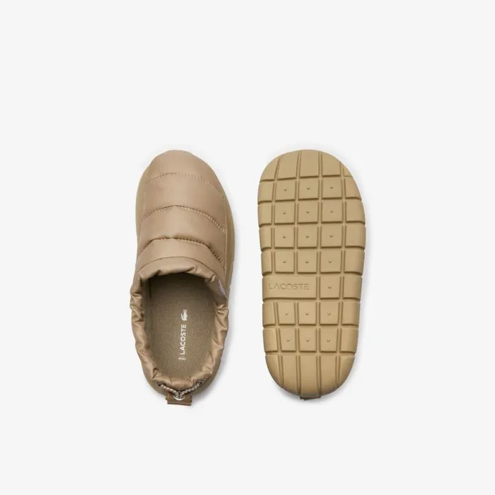 Slides Men Lacoste Mens Nylon Serve Slipper Lt Brwlt Brw Cj2