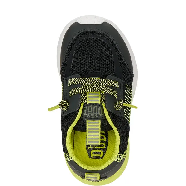 Sneakers heydude Apparel Sirocco Play Toddler Sport Block BlackLime Punch