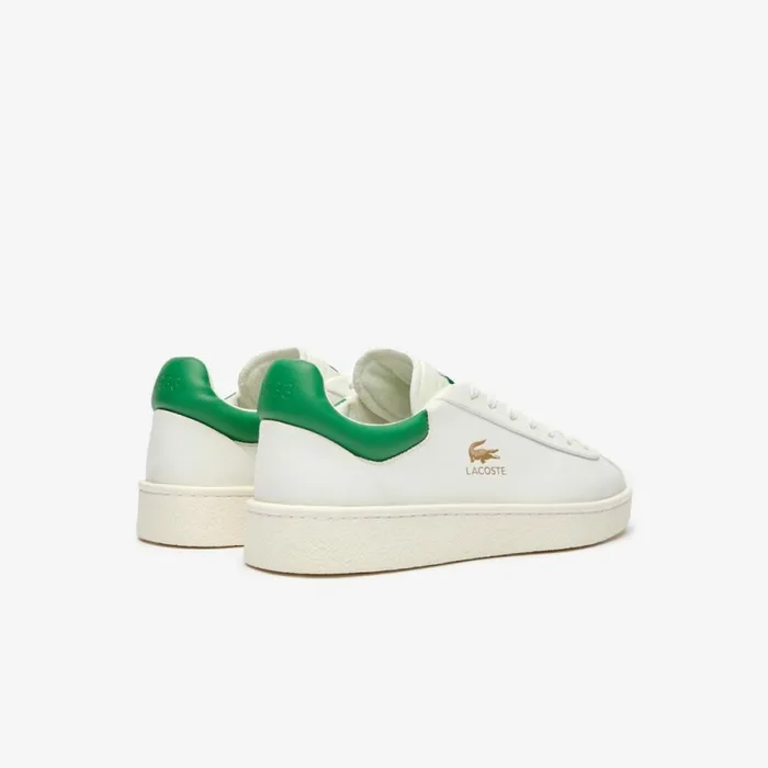 Sneakers Men Lacoste Men039s Baseshot Premium Leather Sneakers Whitegreen 082