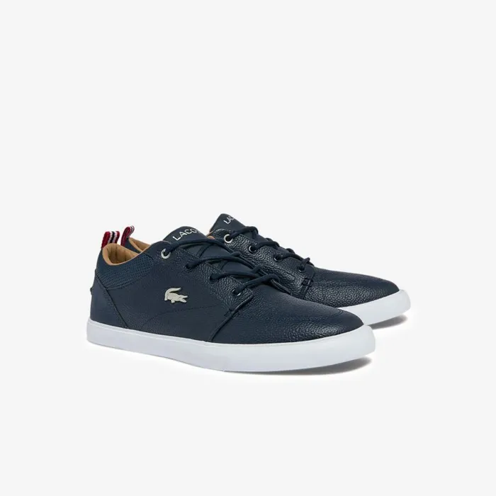 Sneakers Men Lacoste Men039s Bayliss Leather Perforated Collar Sneakers Nvywht 092