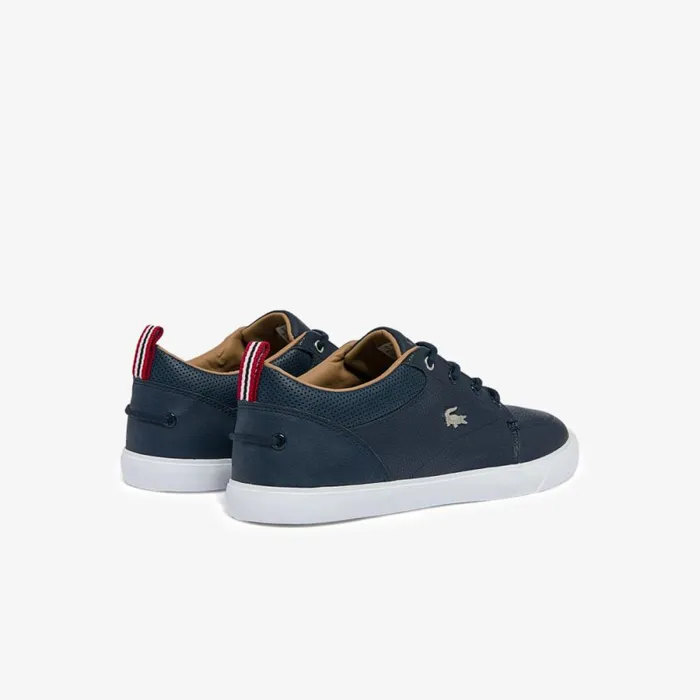 Sneakers Men Lacoste Men039s Bayliss Leather Perforated Collar Sneakers Nvywht 092