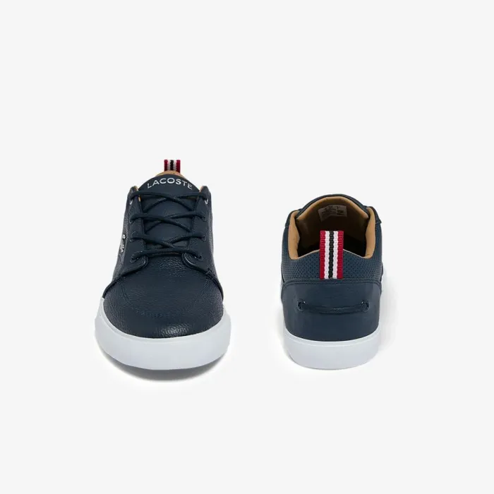 Sneakers Men Lacoste Men039s Bayliss Leather Perforated Collar Sneakers Nvywht 092