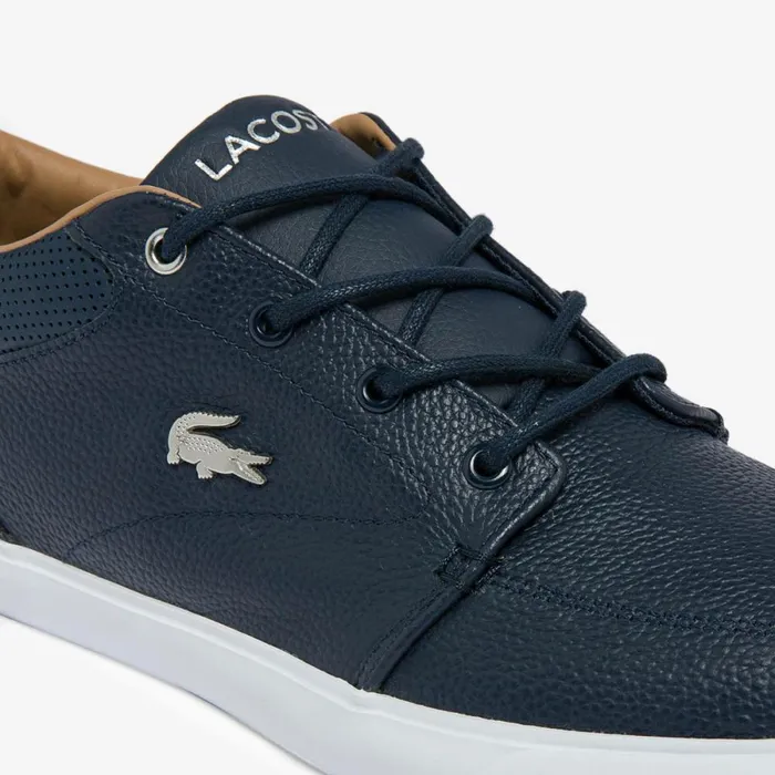 Sneakers Men Lacoste Men039s Bayliss Leather Perforated Collar Sneakers Nvywht 092