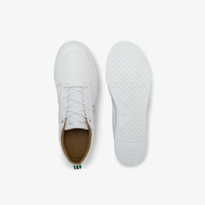 Sneakers Men Lacoste Men039s Bayliss Leather Perforated Collar Sneakers Whitewhite 21g