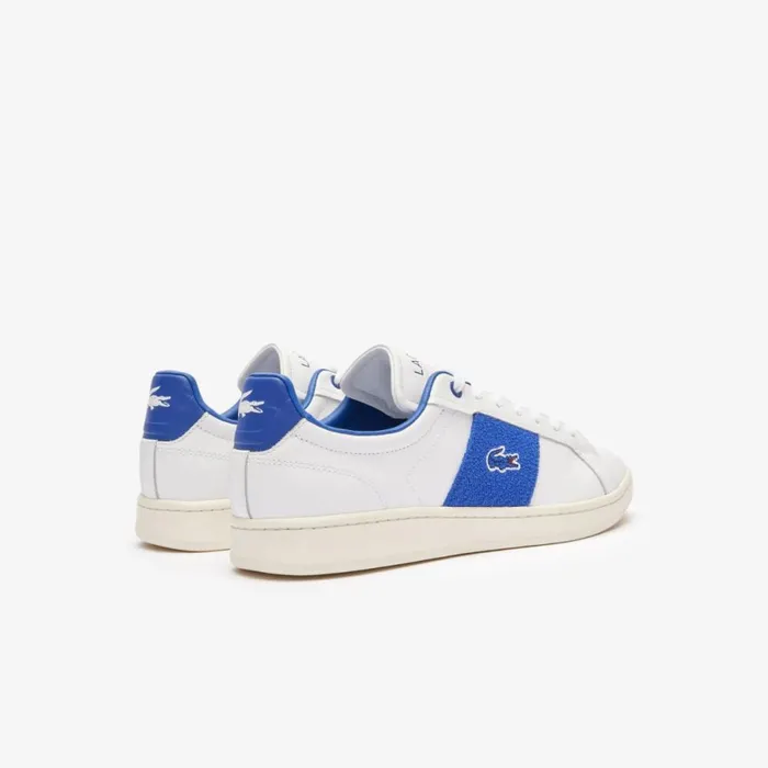 Sneakers Men Lacoste Men039s Carnaby Pro CGR Bar Leather Sneakers Whiteblue 080
