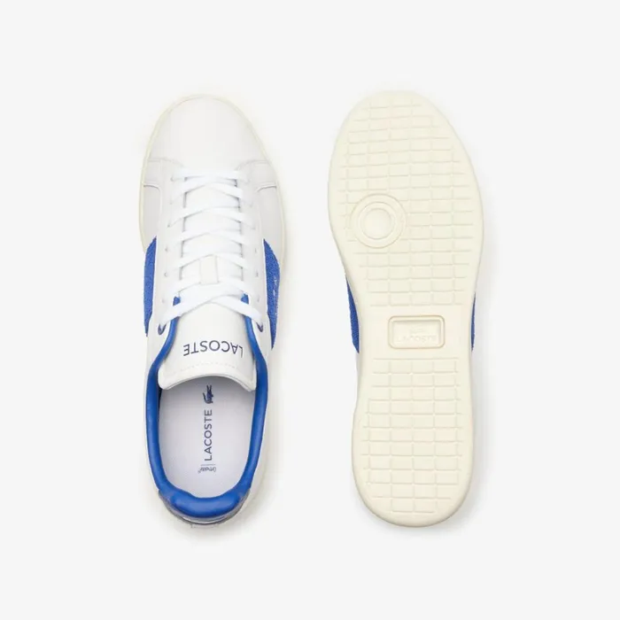 Sneakers Men Lacoste Men039s Carnaby Pro CGR Bar Leather Sneakers Whiteblue 080