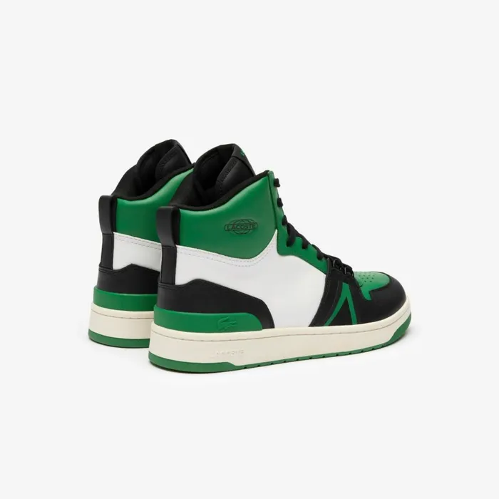 Sneakers Men Lacoste Men039s L001 Mid Smooth Leather Sneakers Dk Grnblk 12x