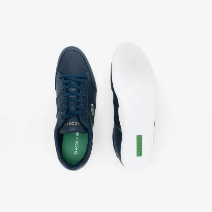 Sneakers Men Lacoste Men039s Leather Sneakers Navygreen 2s3