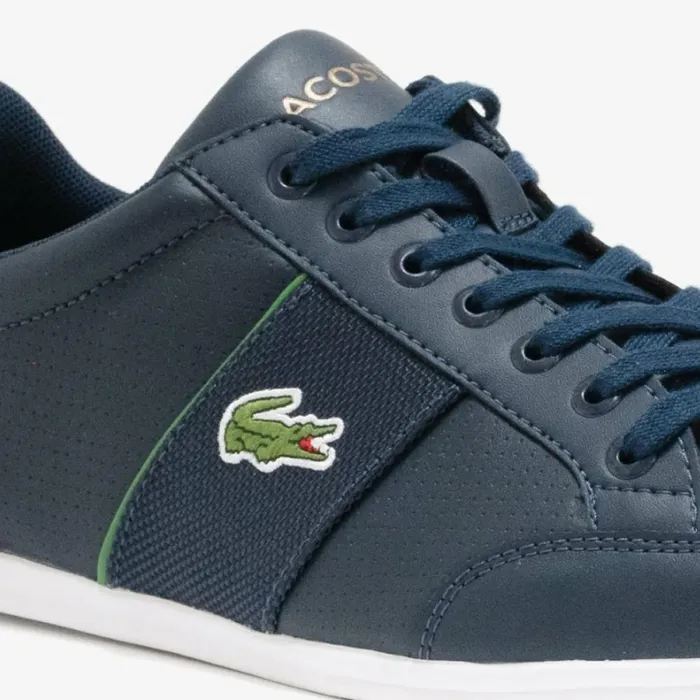 Sneakers Men Lacoste Men039s Leather Sneakers Navygreen 2s3