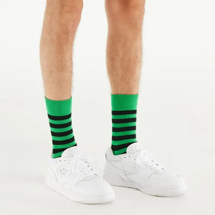 Sneakers Men Lacoste Men039s Lineshot Premium Leather Sneakers Whitewhite 21g