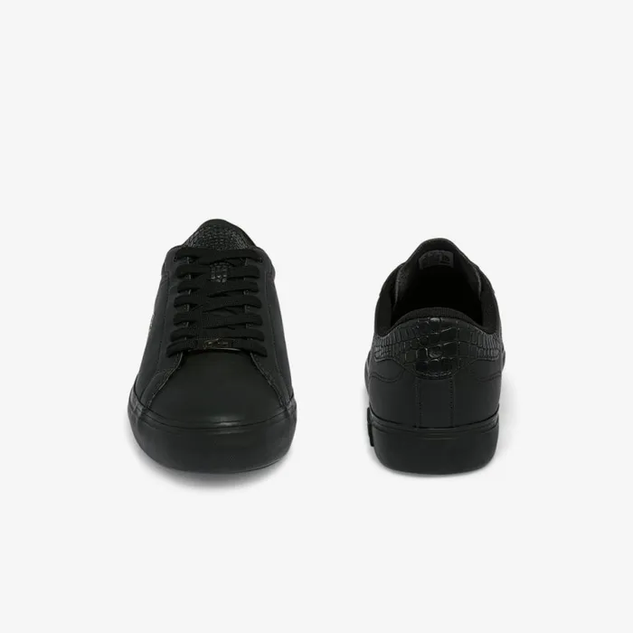 Sneakers Men Lacoste Men039s Powercourt Burnished Leather Sneakers Blkblk 02h