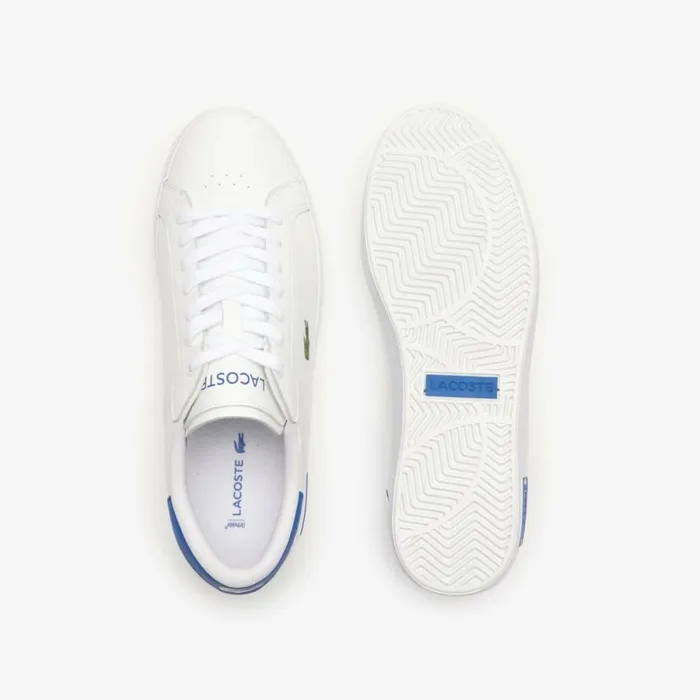 Sneakers Men Lacoste Men039s Powercourt Leather Sneakers Whiteblue 080