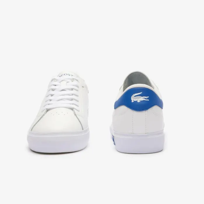 Sneakers Men Lacoste Men039s Powercourt Leather Sneakers Whiteblue 080