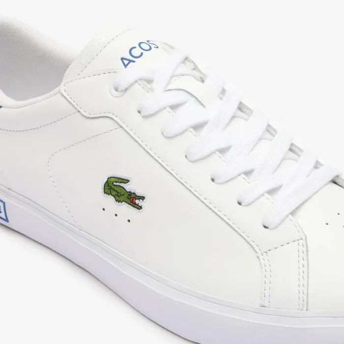 Sneakers Men Lacoste Men039s Powercourt Leather Sneakers Whiteblue 080