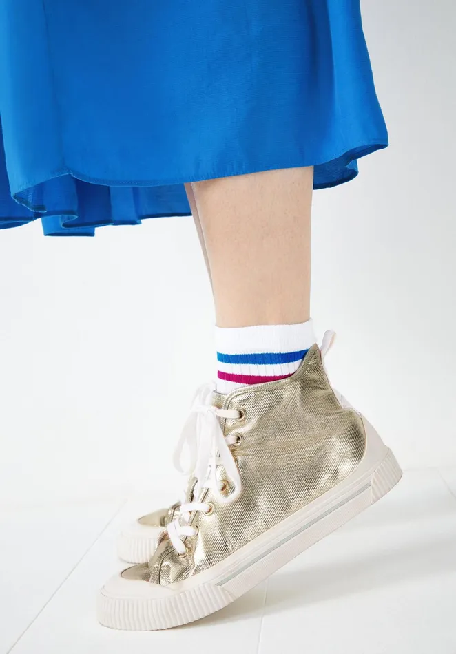 Socks and Tights Women Hush Alika Striped Socks Blue