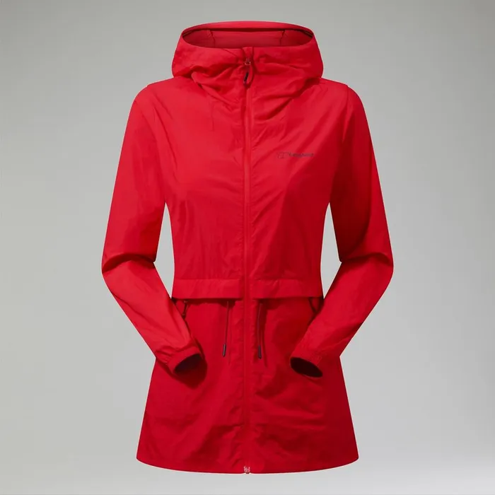 Softshells Women Berghaus Milham Windproof Jacket 8211 Red