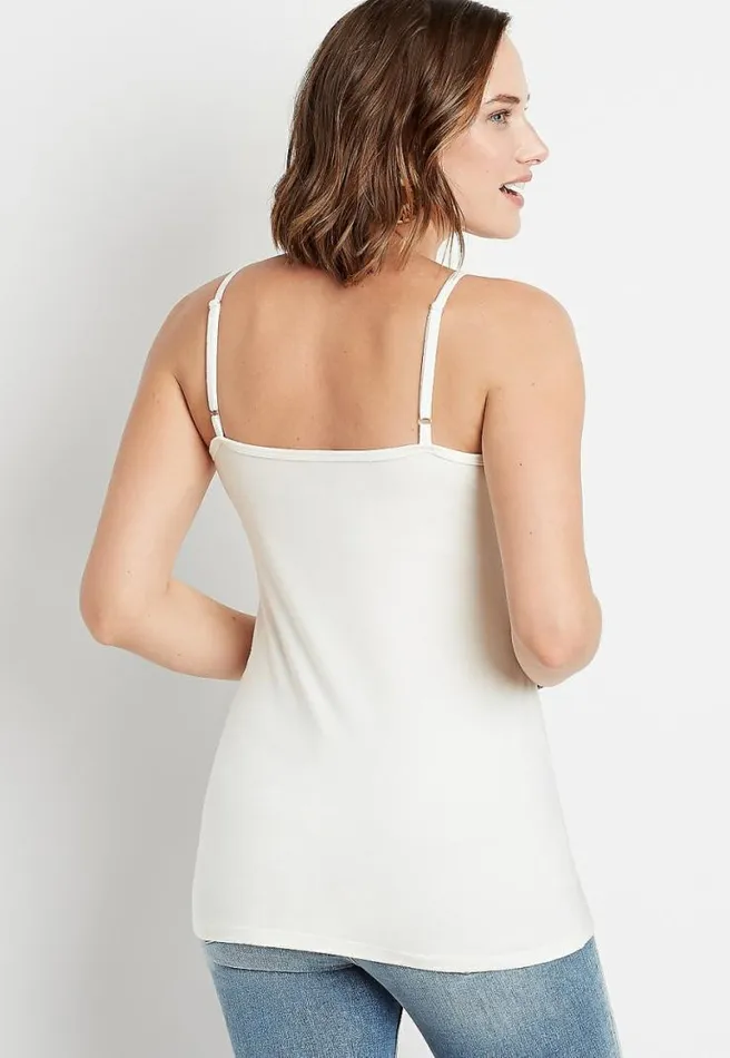 Solid Strappy Detail Cami Women Maurices Tops