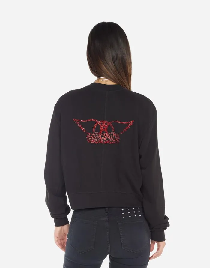 Spalding Vintage Aerosmith Black Women Lauren Moshi Long Sleeve