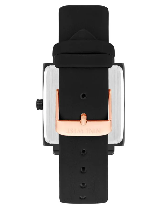 Square Case Strap Watch Black Women Nine West Straps Square Case Strap Watch Black Women Nine West Straps