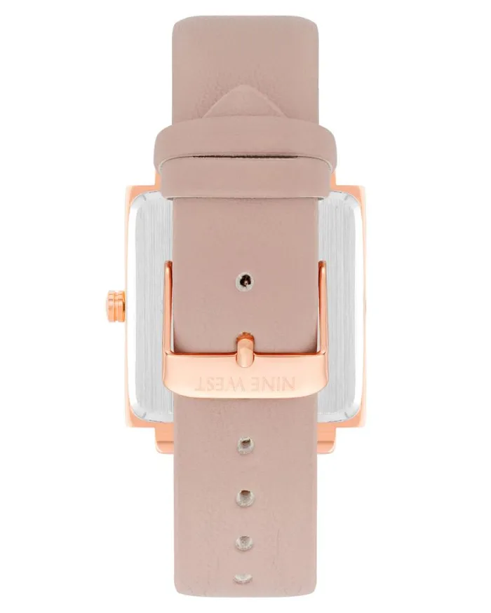 Square Case Strap Watch Pink Women Nine West Straps Square Case Strap Watch Pink Women Nine West Straps