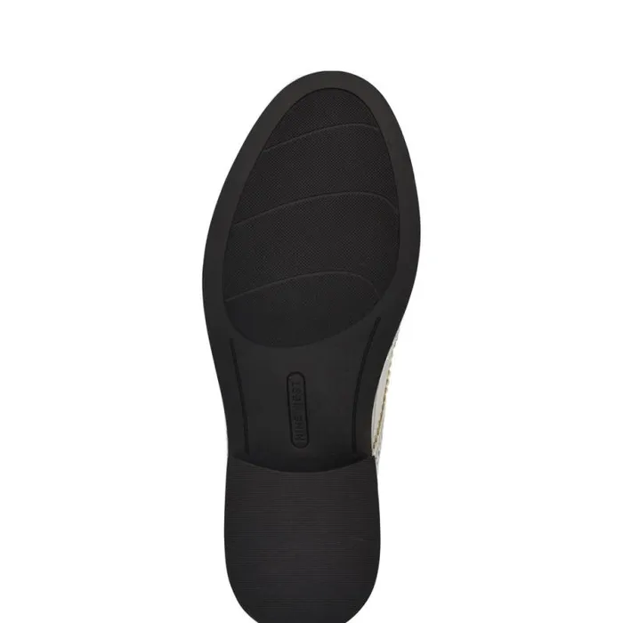 Studey Oxford Loafers Silver Women Nine West Flats Studey Oxford Loafers Silver Women Nine West Flats