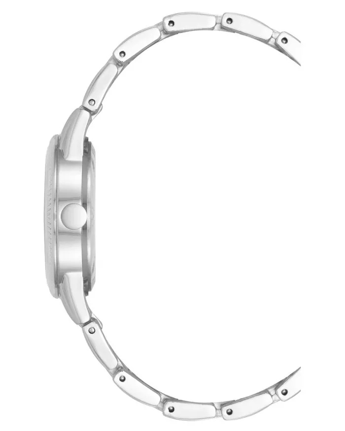 Sunburst Dial Watch Silver Women Nine West Straps Sunburst Dial Watch Silver Women Nine West Straps
