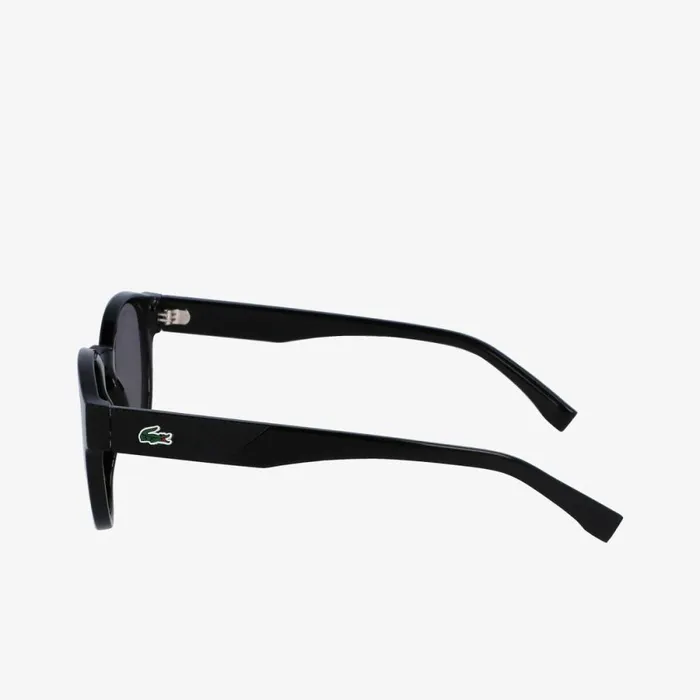 Sunglasses Women Lacoste Women039s Oval Plant Based Resin L1212 Sunglasses Matt Black 001