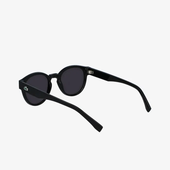 Sunglasses Women Lacoste Women039s Oval Plant Based Resin L1212 Sunglasses Matt Black 001