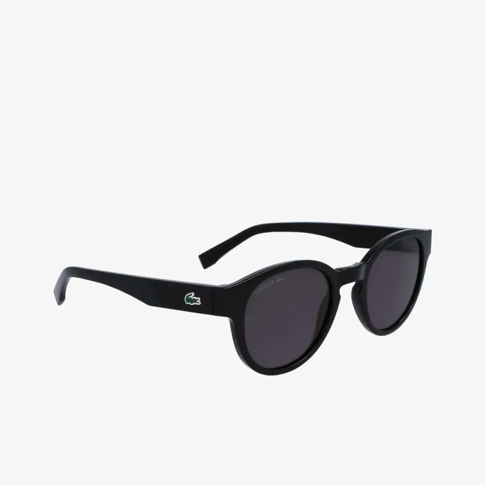 Sunglasses Women Lacoste Women039s Oval Plant Based Resin L1212 Sunglasses Matt Black 001