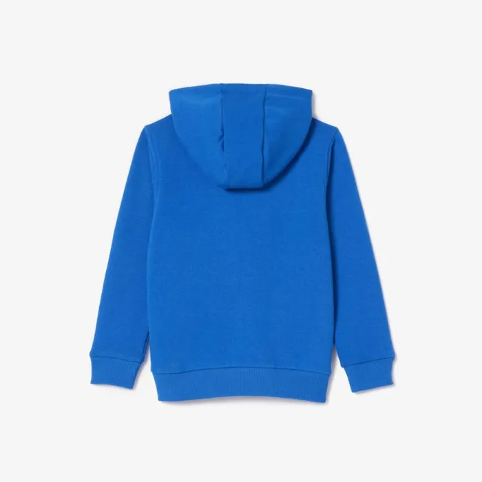 Sweaters and Sweatshirts Kids Lacoste Kids039 Kangaroo Pocket ZipUp Hoodie Ladigue Blue Ixw