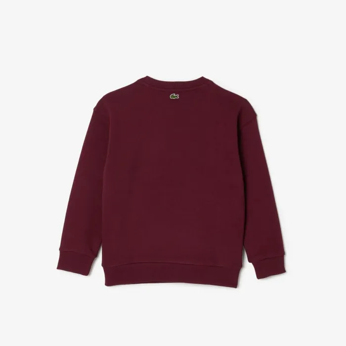 Sweaters and Sweatshirts Kids Lacoste Kids039 Signature Print Sweatshirt Bordeaux Yup