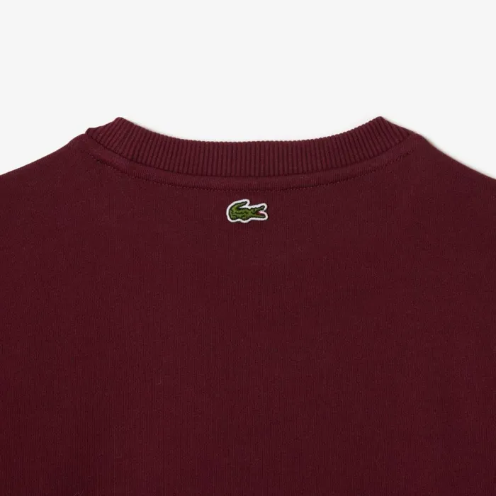 Sweaters and Sweatshirts Kids Lacoste Kids039 Signature Print Sweatshirt Bordeaux Yup