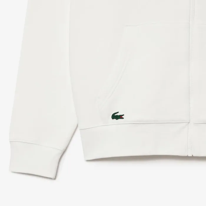 Sweaters and Sweatshirts Men Lacoste Unisex Miami Open Edition Hoodie White 001