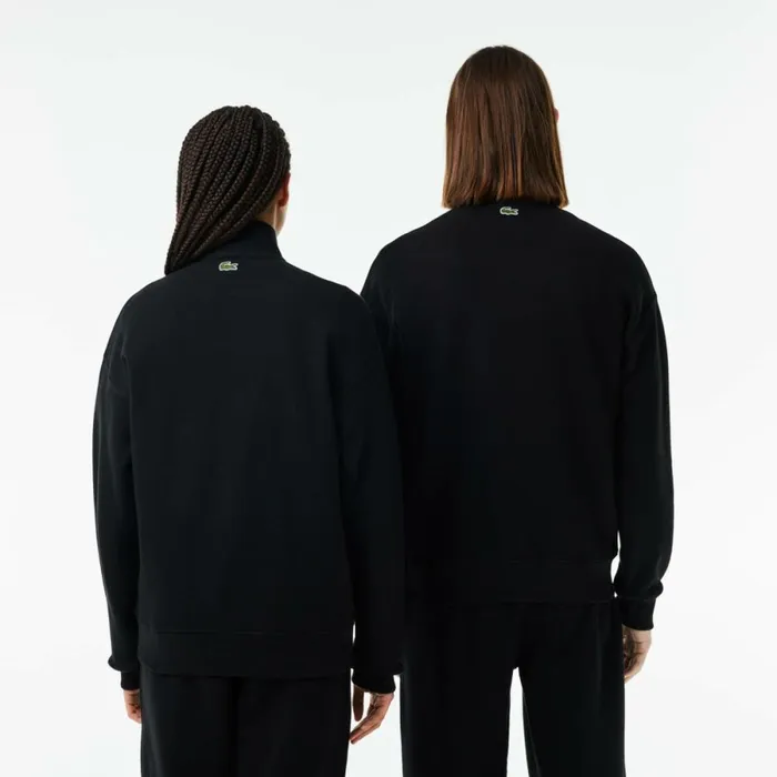 Sweaters and Sweatshirts Men Lacoste Unisex Organic Cotton QuarterZip Sweatshirt Black 031