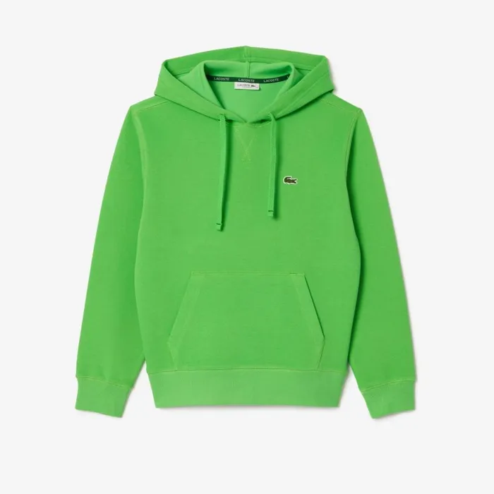 Sweaters and Sweatshirts Women Lacoste Women039s Relaxed Fit Double Face Piqu Hoodie Sorrel Green Ixu