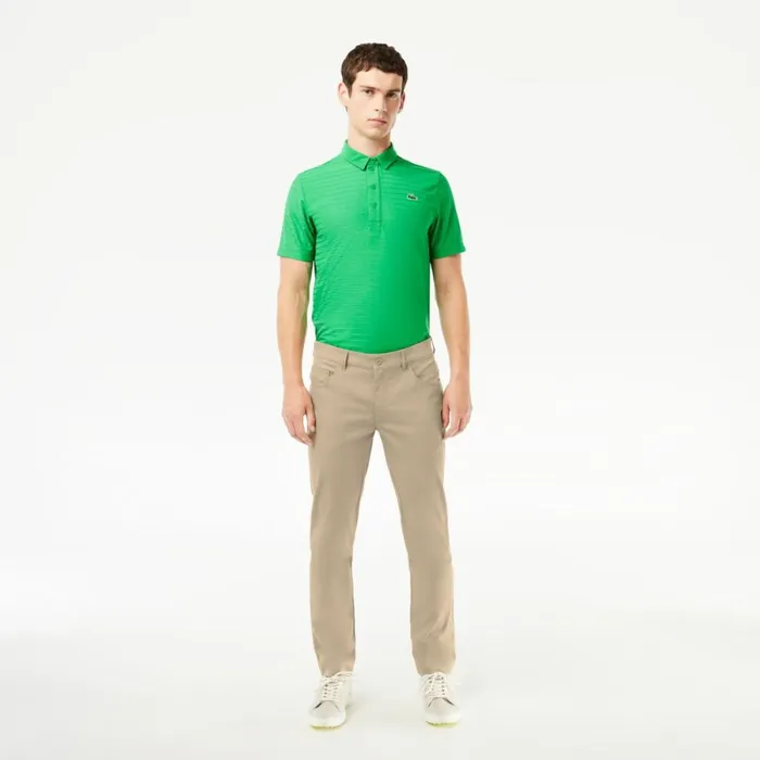Sweatpants and Trousers Men Lacoste Men039s 5Pocket Golf Pant Beige Cb8