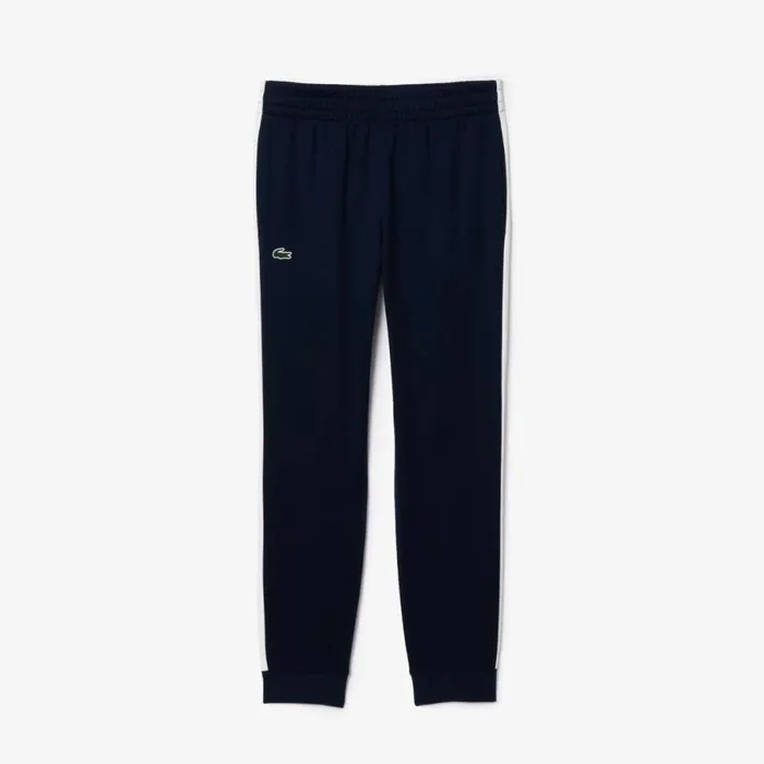 Sweatpants and Trousers Men Lacoste Men039s AbrasionResistant Tennis Sweatpants Navy Blue White 525