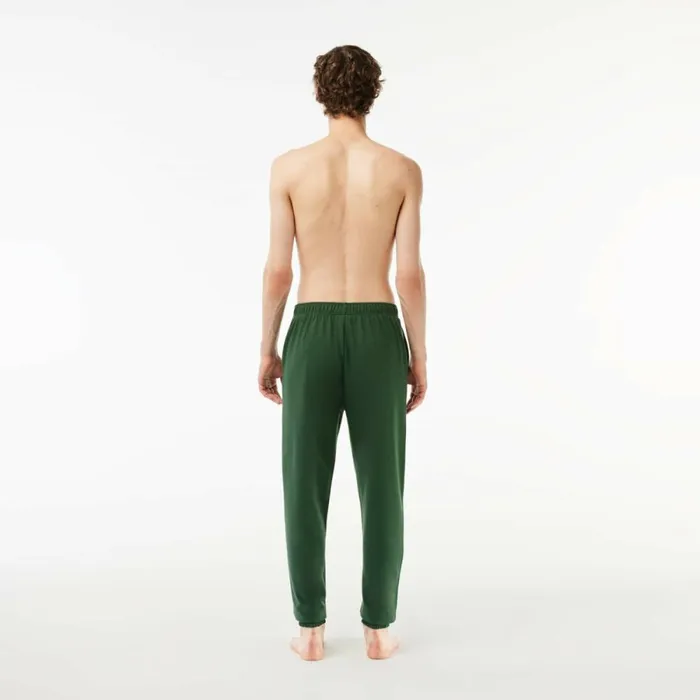 Sweatpants and Trousers Men Lacoste Men039s Cotton Fleece Lounge Joggers Dark Green Green Riv