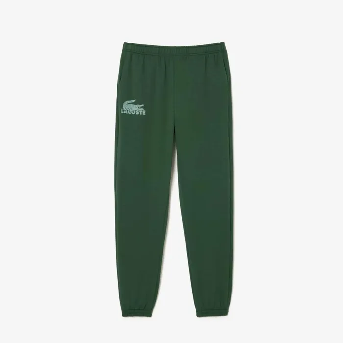 Sweatpants and Trousers Men Lacoste Men039s Cotton Fleece Lounge Joggers Dark Green Green Riv