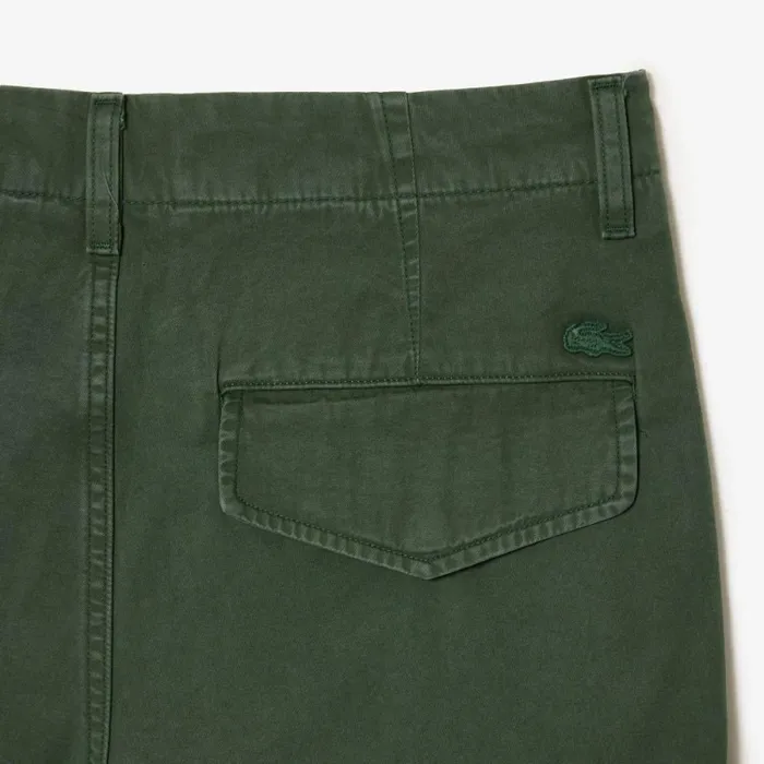 Sweatpants and Trousers Men Lacoste Men039s Straight Fit Cotton Cargo Pants Dark Green Smi