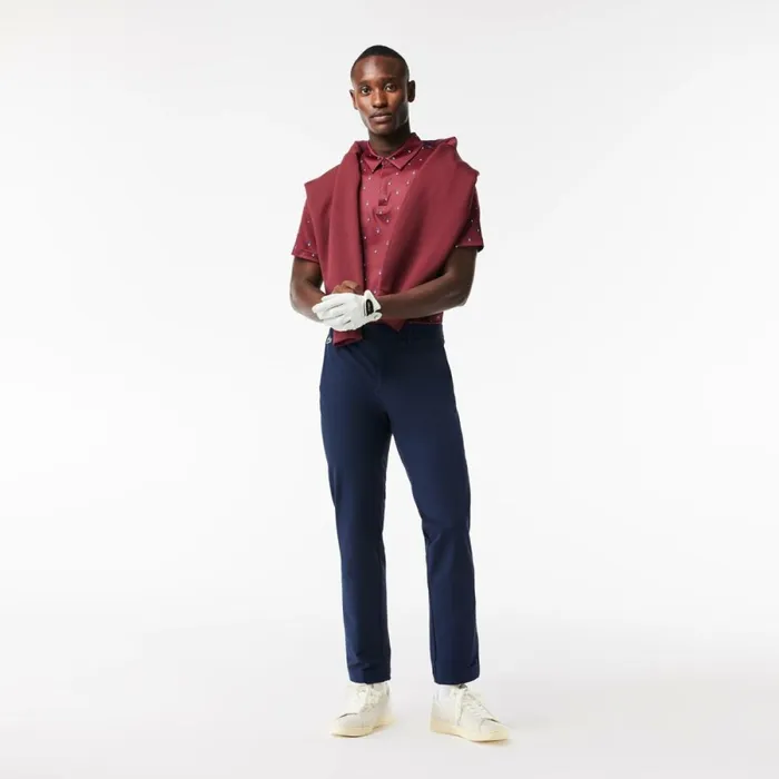 Sweatpants and Trousers Men Lacoste Men039s WaterRepellent Golf Pants Navy Blue 166