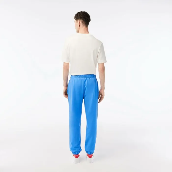 Sweatpants and Trousers Men Lacoste Mens Lacoste X Netflix Croc Print Sweatpants Ethereal Blue L99
