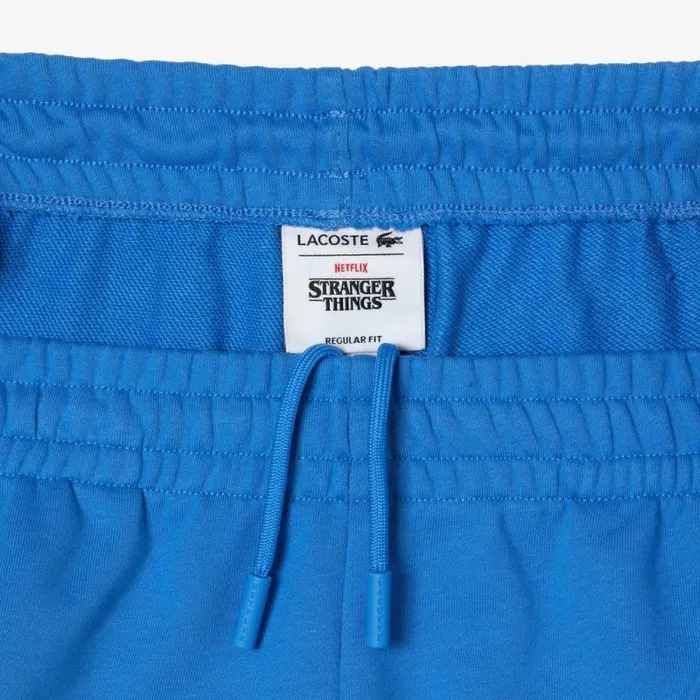 Sweatpants and Trousers Men Lacoste Mens Lacoste X Netflix Croc Print Sweatpants Ethereal Blue L99