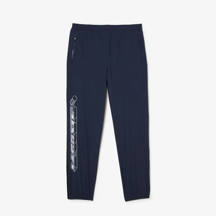 Sweatpants and Trousers Men Lacoste Mens Waterproof Stretch Joggers Blue Kxe
