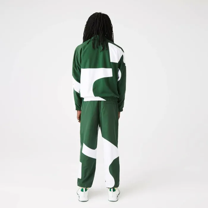 Sweatpants and Trousers MenWomen Lacoste Men039s Heritage Graphic Joggers Green White 291