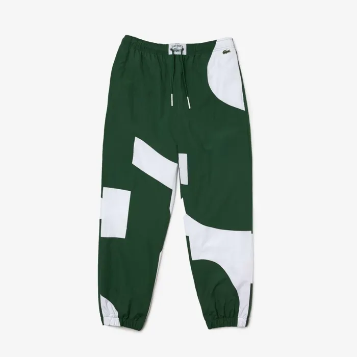 Sweatpants and Trousers MenWomen Lacoste Men039s Heritage Graphic Joggers Green White 291