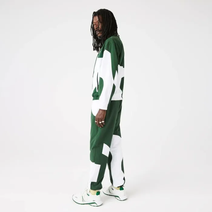 Sweatpants and Trousers MenWomen Lacoste Men039s Heritage Graphic Joggers Green White 291